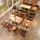 Стол для магазина молока и стул Комбинированный западный ресторан кофейный стул, питательный закусок с закусками для закуски для закуски быстро