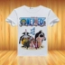 Mùa hè Một Mảnh Ngắn Tay Áo T-Shirt của Nam Giới Thủy Triều Sinh Viên Luffy Phim Hoạt Hình Anime Ngoại Vi Trẻ Em Nửa Tay Áo Quần Áo