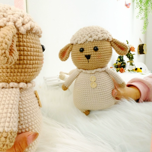 Плетеный набор материалов, кукла, креативная подвеска ручной работы, овечка, «сделай сам», подарок на день рождения