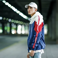2017 new hip hop tide thương hiệu áo khoác nam đẹp trai áo gió Hàn Quốc phiên bản của ulzzang kem chống nắng phần mỏng vài áo khoác áo gió dù