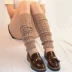 Phiên bản Hàn Quốc của sock nữ mùa đông mới tất cả tám kim phẳng vớ len xoắn chân ấm áp xà cạp giày cao gót đặt chân Vớ mắt cá chân