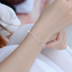 925 sterling bạc tinh tế hạt nhỏ, không khí bóng vòng đeo tay nữ Hàn Quốc phiên bản của thời trang hạt mờ năm cánh sao mùa hè đồ trang sức mới Vòng đeo tay Clasp