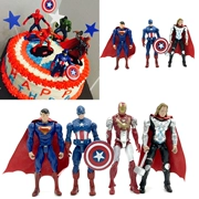 Trang trí bánh Avengers Captain America Trang trí bánh 3D Trang trí bánh cảnh Trang trí bánh - Trang trí nội thất