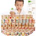 100 hai mặt kỹ thuật số Trung Quốc nhân vật dominoes trẻ em của đồ chơi giáo dục bé biết chữ biết chữ khối gỗ Khối xây dựng