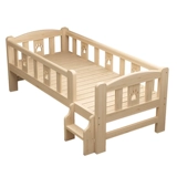 БЕСПЛАТНАЯ ДОСТАВНАЯ Кровать Расширение Сплошной Деревянной Кровать для сосновой кровать, широкая кровать, длинная кровать, длинная кровать, детская односпальная кровать может быть настроена