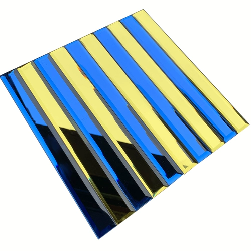 3x30 длинная полоса пятипользованной шлифовальной хрустальной стеклянной мозаичной плитки