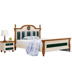 Địa trung hải giường gỗ rắn gói mềm giường nội thất phòng ngủ suite kết hợp thanh thiếu niên trẻ em của đồ nội thất bàn tủ quần áo Bộ đồ nội thất