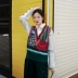 Cao đẳng gió v cổ áo lỏng áo len áo len vest nữ vest ngắn sinh viên 2018 mùa xuân mới Hàn Quốc phiên bản shop áo khoác nữ hàn quốc Áo vest