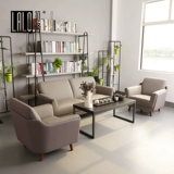Гостевая комната Lalo Одиночный кожаный диван -двухперансический офисный приемный диван простой серый