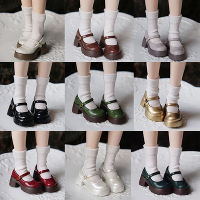 taobao agent Xiaobu BLYTHE Baby Shoes 1/6 Poor Passion Loli Shoes Azone doll OB24 OB22 thick bottom Mary shoes