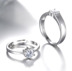 Nhật bản và Hàn Quốc cưới một carat nhẫn cưới nam giới và phụ nữ vài vòng một cặp nhẫn cưới mô phỏng mở vòng điều chỉnh Nhẫn