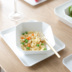 Bắc âu phong cách tối giản gốm hình học tấm bát bít tết mì ống súp gạo salad bát dao kéo bộ Đồ ăn tối