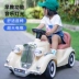 Trẻ sơ sinh và trẻ em ô tô điện trẻ em có thể ngồi trên xe đẩy của con người xe ô tô điều khiển từ xa bốn bánh dành cho nam và nữ sạc xe đồ chơi đồ chơi gỗ an toàn đàn cho bé 1 tuổi 