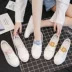 Hàn quốc phiên bản của hoang dã giày trắng nữ 2018 mùa hè mới in giày vải sinh viên mùa xuân Harajuku ulzzang giày giầy nữ nike Plimsolls