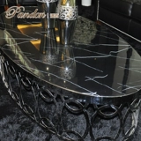 Современная мраморная круглая модная минималистичная мебель из нержавеющей стали