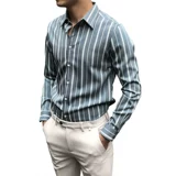 Трендовая рубашка для отдыха, пиджак классического кроя, в корейском стиле, длинный рукав