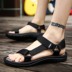 Giày sandal da nam mùa hè 2017 thủy triều phiên bản Hàn Quốc mới của đôi uyên ương sandal da nam Sandal