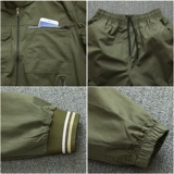 Летняя тонкая износостойкая камуфляжная дышащая хлопковая куртка для работы