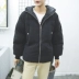 Mùa đông mới bông áo khoác nam mùa đông phần ngắn dày vài bông áo khoác thanh niên bông quần áo Hàn Quốc phiên bản của bánh mì dịch vụ thủy triều áo khoác bóng chày Trang phục Couple