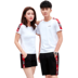 Mùa hè thể thao phù hợp với nam giới kích thước lớn cotton couple casual thể thao ngắn tay quần short hai mảnh của phụ nữ chạy quần áo bộ adidas nam Thể thao sau