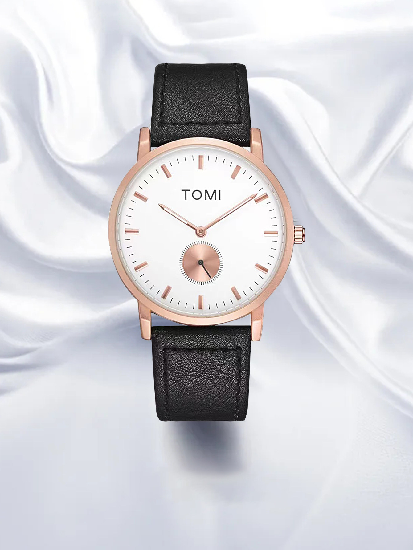 TOMI New Simple Trendy Small Second Plate Waterproof Movement High School Boys' and Girls' Quartz watch_voghion.com