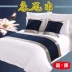Đặc trưng mới năm-sao bộ đồ giường cao cấp khách sạn khách sạn giường khăn giường cờ giường đuôi pad giường bìa bảng cờ Trải giường