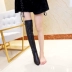 Xuân 2018 và thu đông mới Hàn Quốc gợi cảm dày dày với ống cao qua đầu gối căng bốt dài bốt nữ dài giày boot nữ cao cấp Giày ống