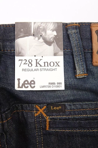 Lee, штаны для отдыха, джинсы, свободный прямой крой