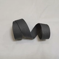 Серый полиэфирный хлопковый ремешок шириной 2,5 см.