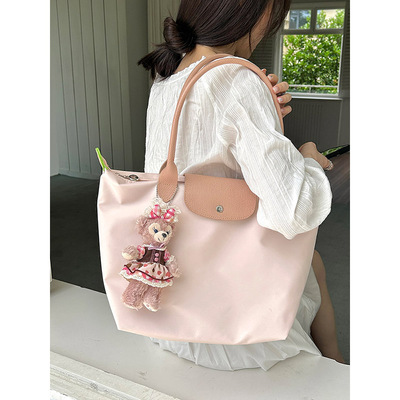taobao agent Nylon shoulder bag, universal capacious handheld purse, 2023 collection