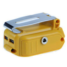塑钢型材/pvc型材 5a转换器 适用得伟dewalt20v锂电池带12vdc接口兼容60w以下电器
