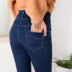 Mùa xuân mới cao eo denim quần hàng của phụ nữ khóa kích thước lớn Slim quần bút chì đàn hồi mỏng chân sinh viên quần triều thời trang nữ đẹp Quần jean