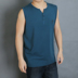 Không tay t-shirt mồ hôi vest thể thao lỏng rộng vai màu rắn cộng với phân bón XL vest nam mùa hè dưới vest Lót