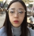Hàn Quốc nghệ thuật siêu nhẹ kính gọng kính phiên bản Hàn Quốc của thủy triều retro mặt tròn khuôn mặt nhỏ khung lớn gương phẳng kính nam sinh viên - Kính khung