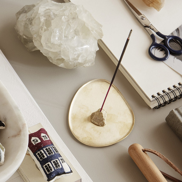 FermLIVING Stone Incense Burner серия Проволока ароматное блюдо Ароматный курильница ароматические палочки нордический
