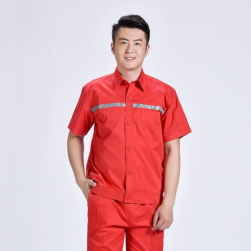 Летняя антистатическая летняя одежда для работы подходит для мужчин и женщин, короткий рукав