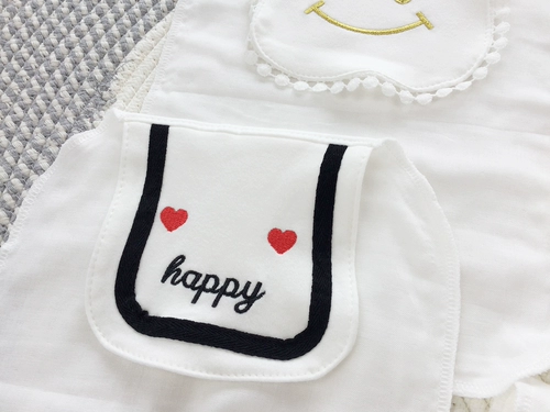 Летнее хлопковое марлевое детское брендовое полотенце от пота, хлопковый марлевый шарф, с вышивкой