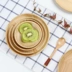 Nhật Bản tấm gỗ món ăn gia đình gỗ sồi khay tròn món ăn trái cây gỗ rắn bánh tráng miệng tấm gỗ