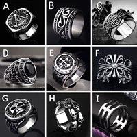 Мужское ретро кольцо из нержавеющей стали, в стиле панк, популярно в интернете