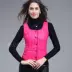 2017 mùa đông mới cơ thể phụ nữ định hình phần mỏng xuống vest rắn màu đơn giản xuống vest vest vest cắt vai - Áo thể thao áo phông thể thao nam Áo thể thao