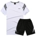 Thể thao mùa hè phù hợp với nam giới quần short giản dị hai mảnh mỏng thể dục thể thao quần áo ngắn tay chạy quần áo nhanh chóng làm khô