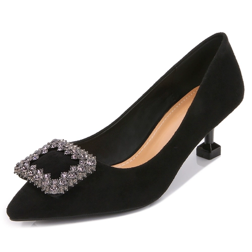 Туфли, универсальная небольшая дизайнерская сексуальная обувь на высоком каблуке, осенние, коллекция 2023, тренд сезона