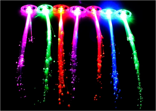 Разноцветный мигающий аксессуар для волос с косичкой, игрушка, подарок на день рождения, оптовые продажи