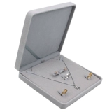 Высококлассная коробочка для хранения, бархатное ювелирное украшение, золотой комплект, набор из жемчуга, ожерелье, подарочная коробка, подарок на день рождения