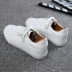 2018 giày da trắng mới của phụ nữ giày vải hoang dã Giày thông thường giày sinh viên Giày trắng Hàn Quốc