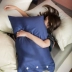 Xuân 2019 mới AMO Paris hợp thời trang màu tương phản 60 bộ cotton dài bốn mảnh chủ yếu của bộ đồ giường cao cấp màu tinh khiết - Bộ đồ giường bốn mảnh
