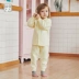 Goodbaby quần áo trẻ em tốt cho trẻ em bộ đồ lót trẻ em dài tay quần áo mùa thu quần dài bé ấm áp bộ nhà - Quần áo lót