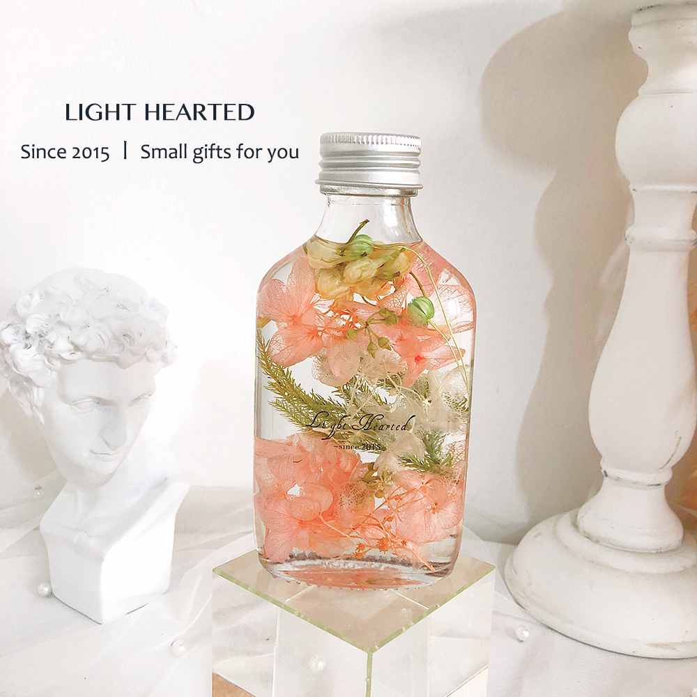 "Huaben" Hydrangea Jasmine 100MlImmortal flower  Dried flower Botany specimen float bottle 520 lover mother festival gift confidante Birthday gift