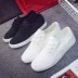 Hoang dã cơ bản giày trắng nữ Hàn Quốc giày vải mùa hè thở giày thường giày sinh viên chic trắng giày phụ nữ