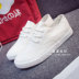 Hoang dã cơ bản giày trắng nữ Hàn Quốc giày vải mùa hè thở giày thường giày sinh viên chic trắng giày phụ nữ Plimsolls